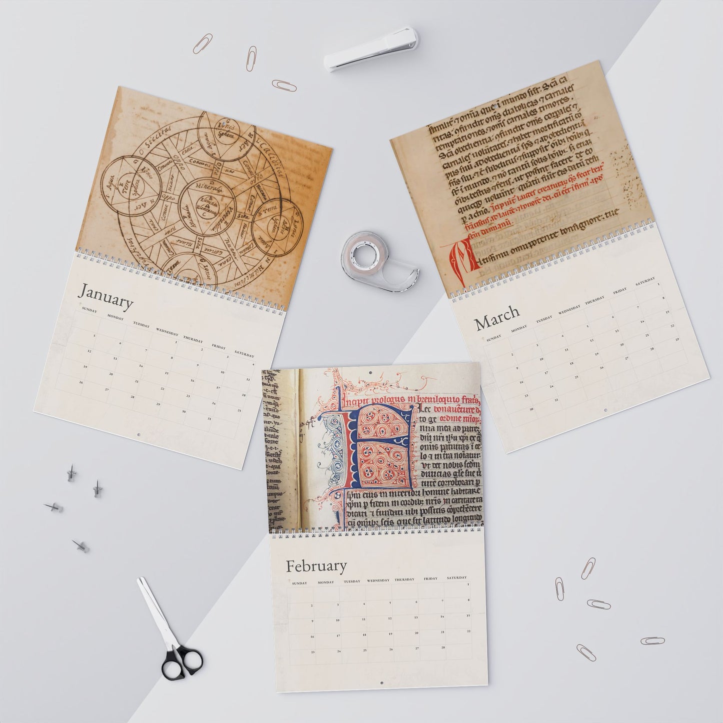 Calendario manoscritto francescano