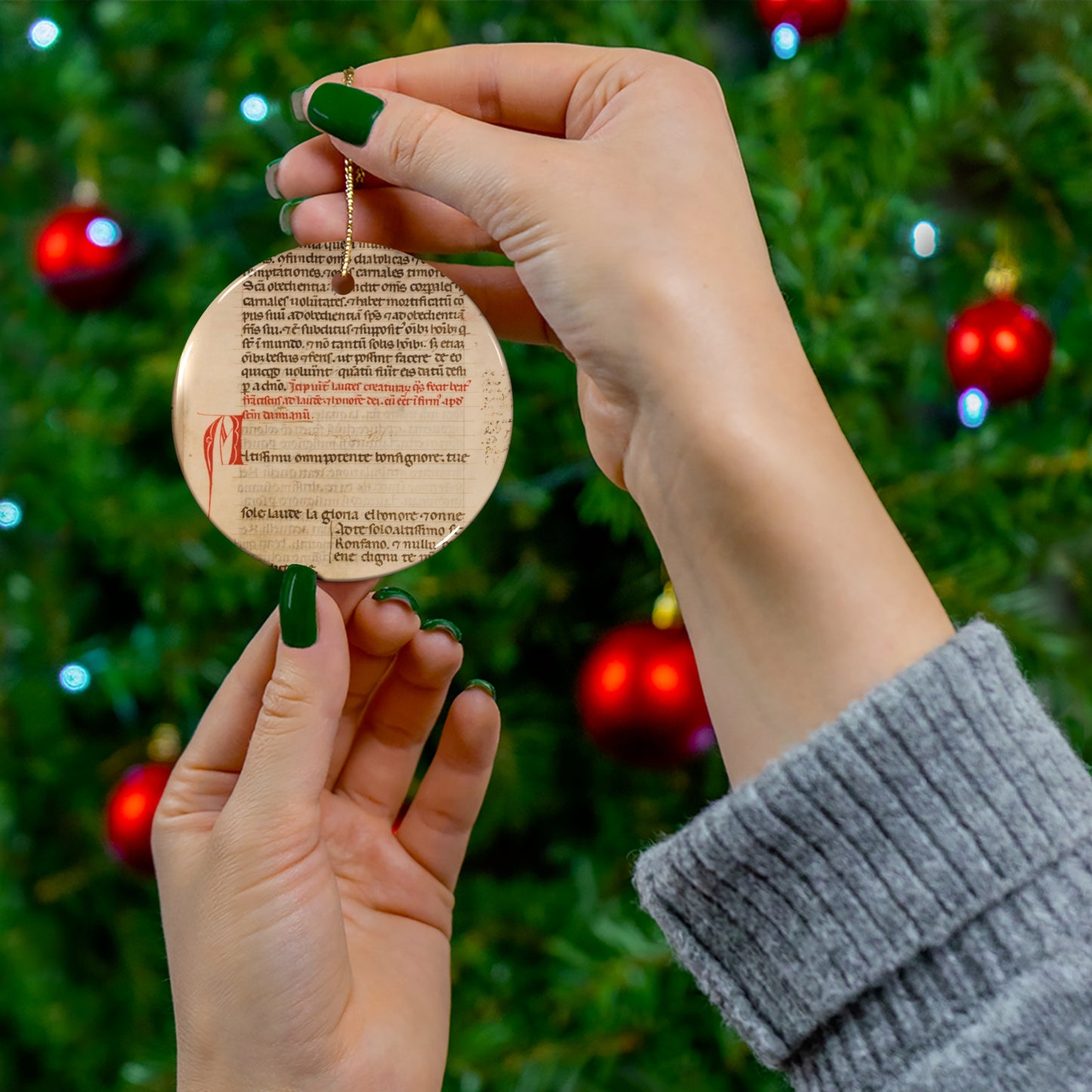 Beauty of the Canticle Ceramic Ornament
