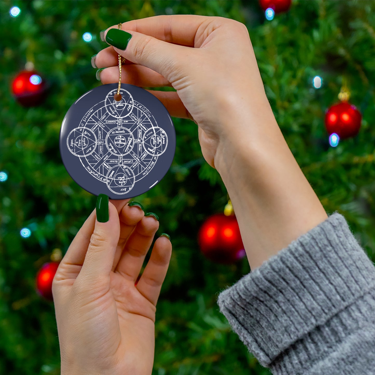 Alchemy Ceramic Ornaments - Blue