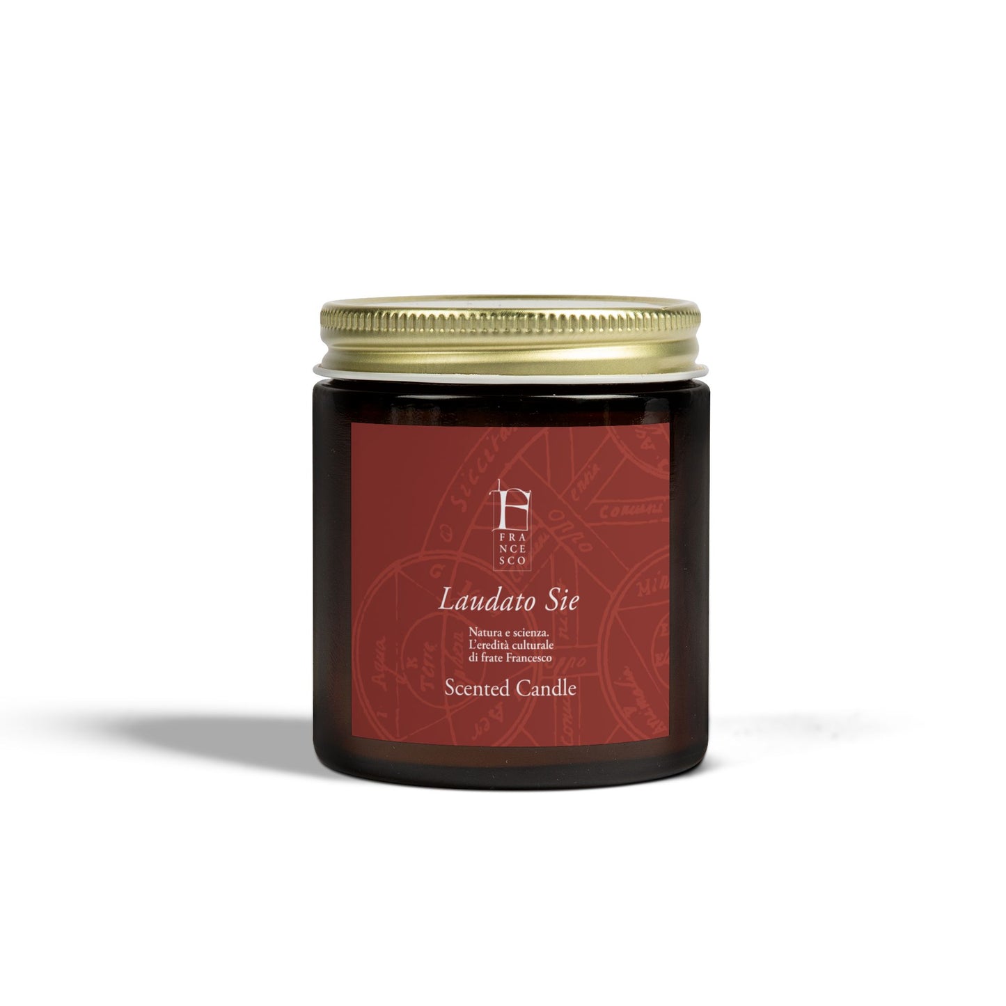 Laudato Sie Scented Candle - Coconut Apricot Wax - Red