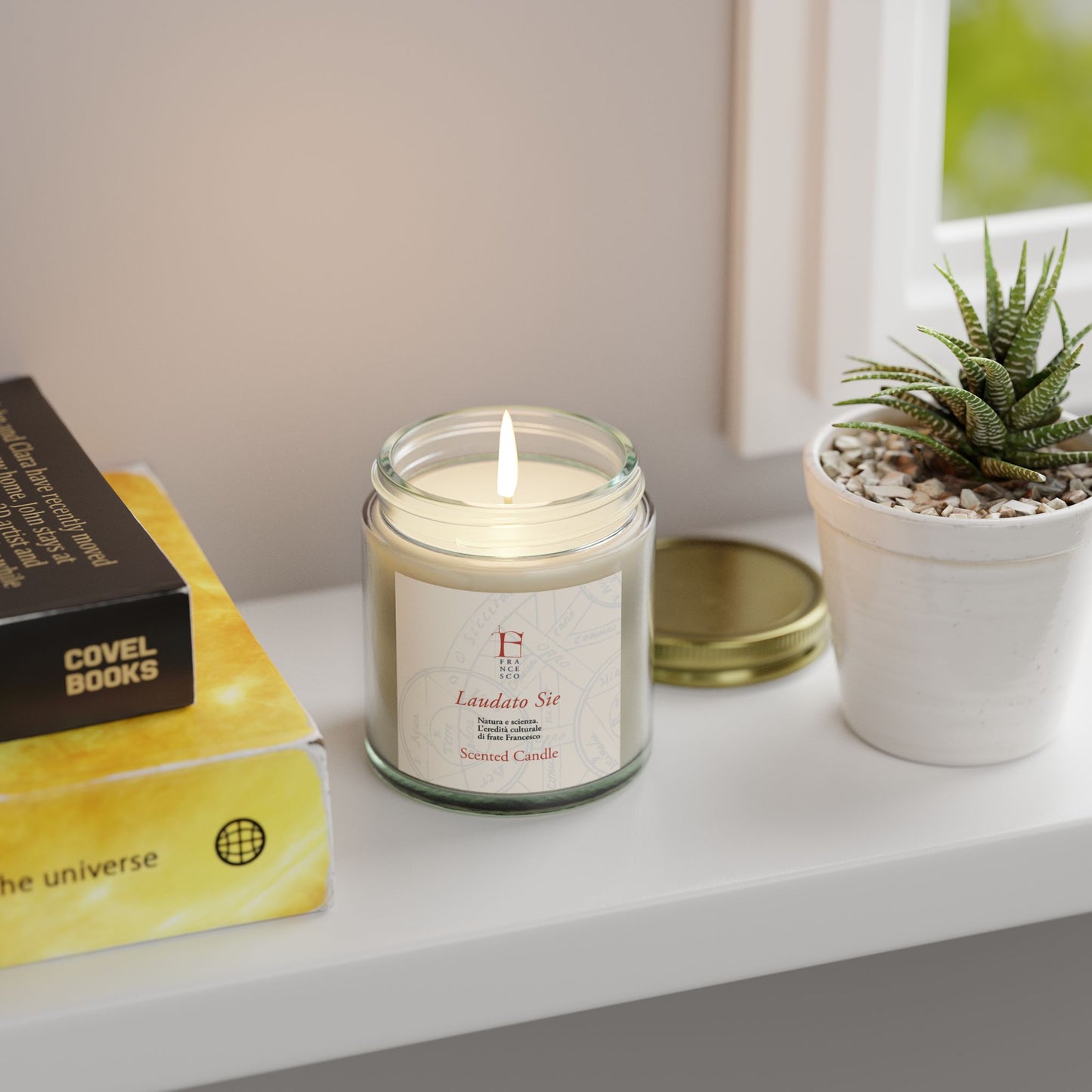 Laudato Sie Scented Candle - Coconut Apricot Wax