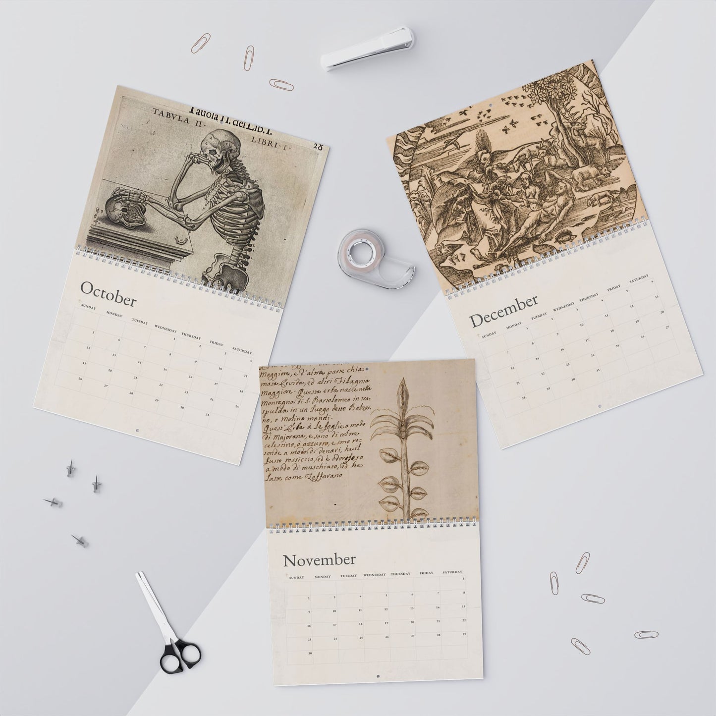 Calendario manoscritto francescano