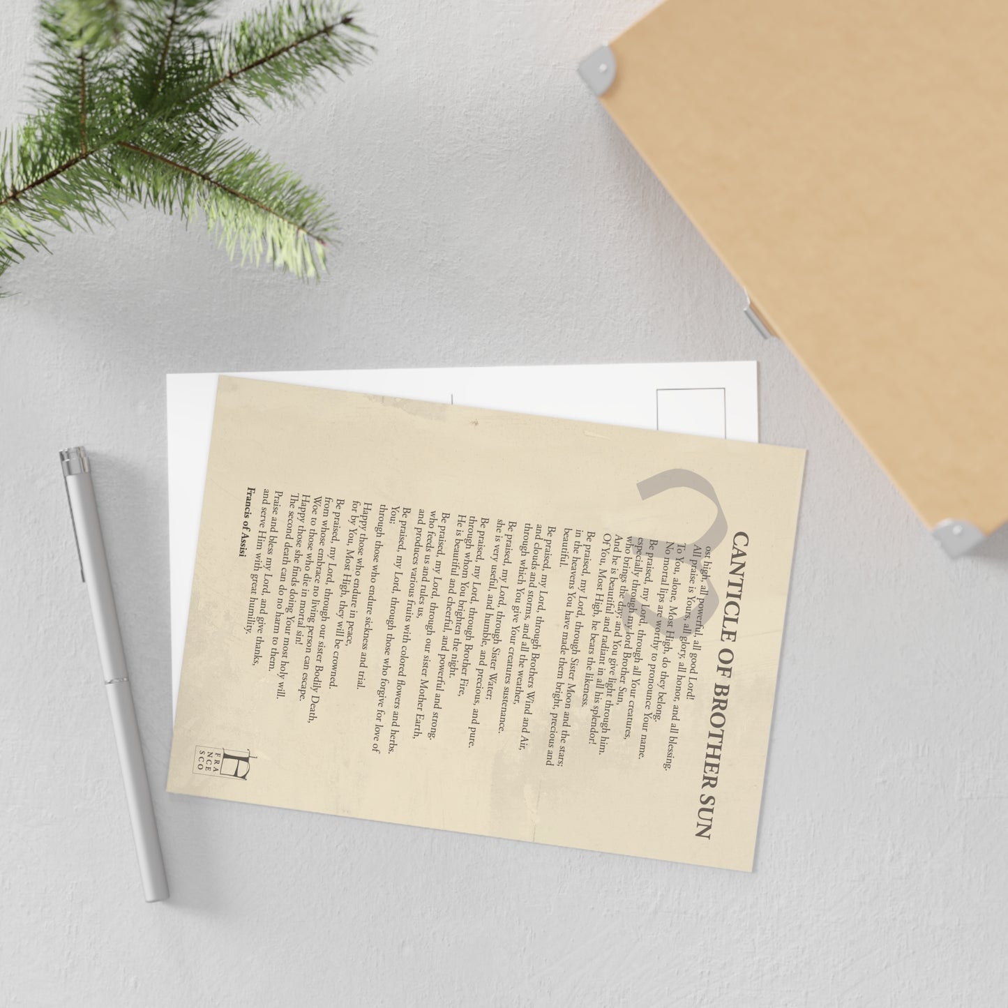 Canticle of Brother Sun Postcard