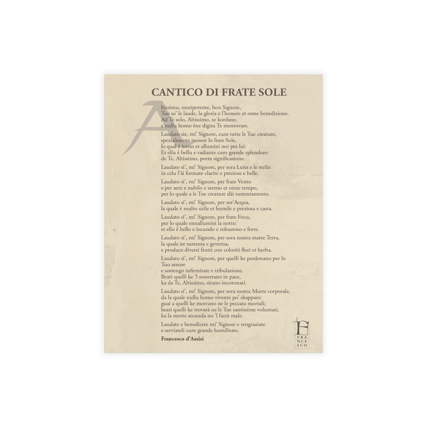 Canticle Postcard Bundles in Italian (envelopes not included)