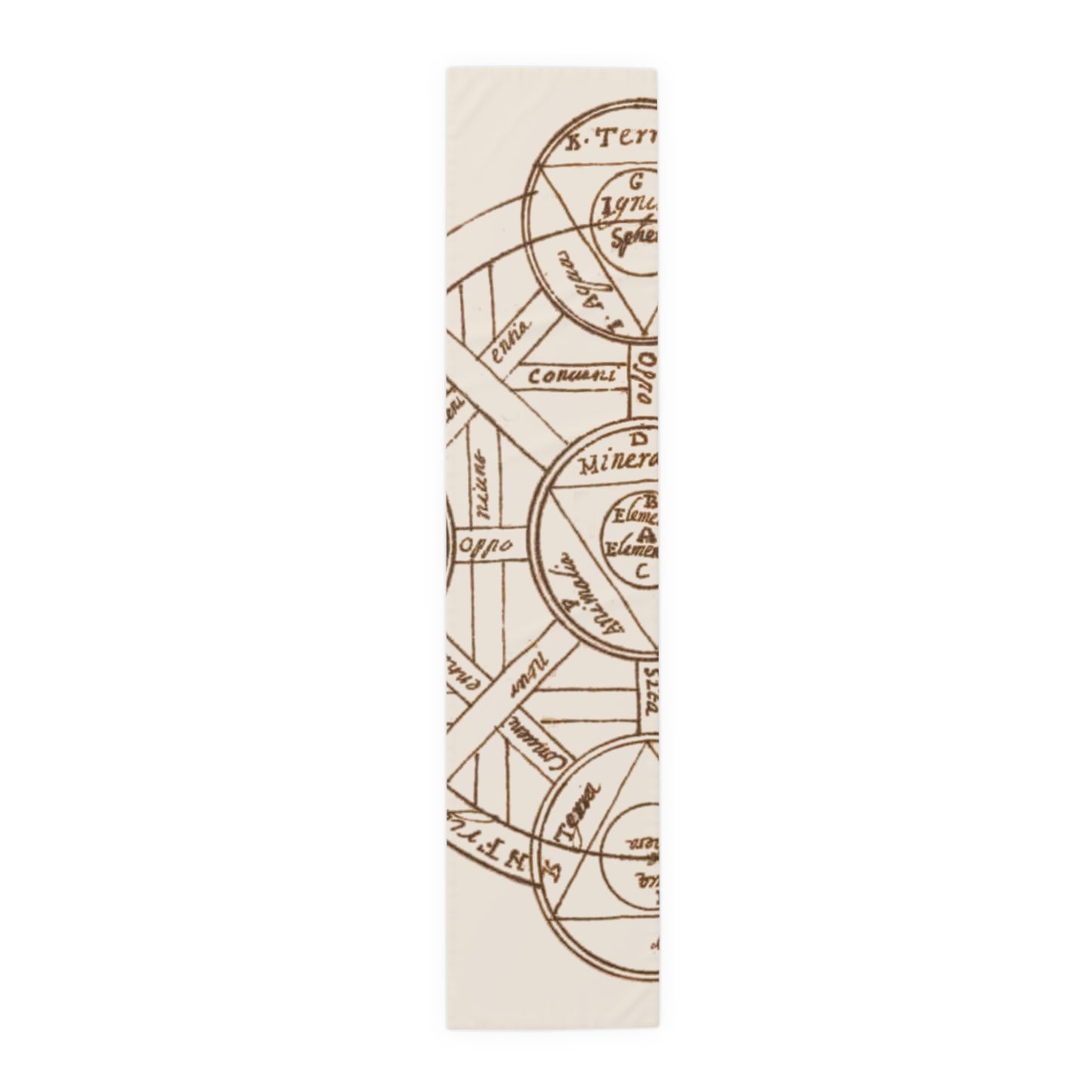 Alchemical Table Runner - Ivory