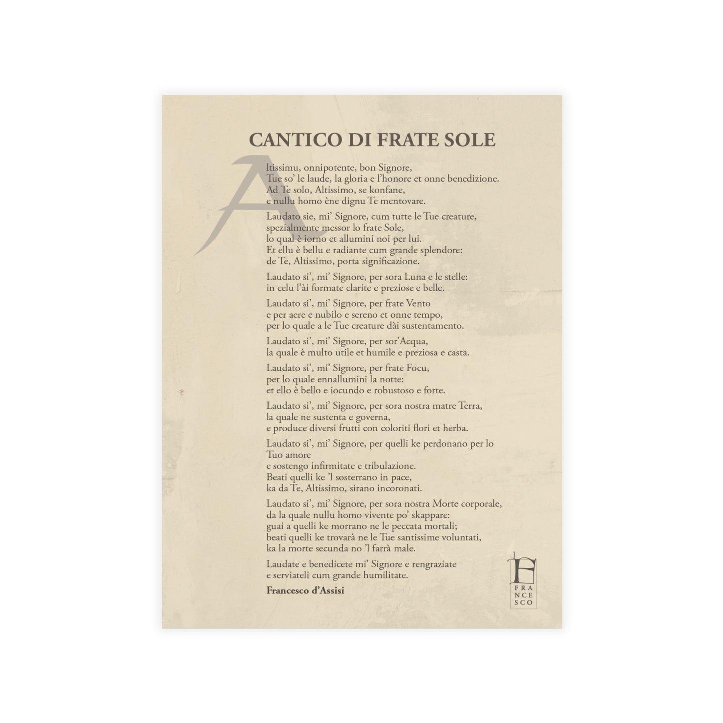 Canticle Postcard Bundles in Italian (envelopes not included)