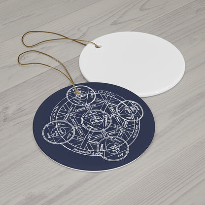 Ornamenti in ceramica Alchemy - Blu