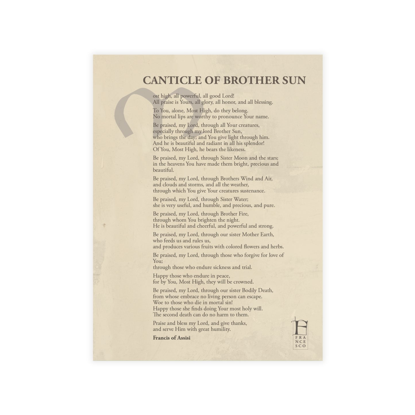 Canticle Postcard Bundles in English (envelopes not included)