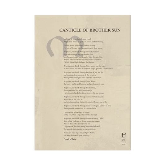 Canticle of Brother Sun - Poster